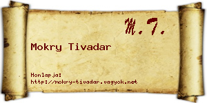 Mokry Tivadar névjegykártya